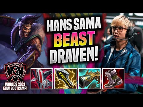 HANS SAMA IS A BEAST WITH DRAVEN! - RGE Hans Sama Plays Draven ADC vs Jinx! | Patch 11.19