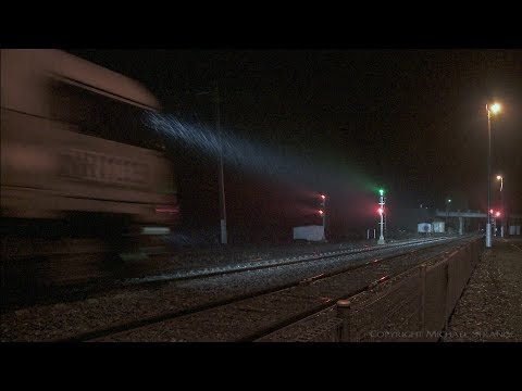6MP5 Freight Train In Night Rain - PoathTV Australian Trains & Railways
