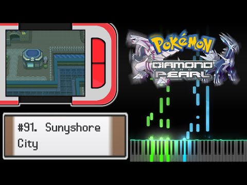 【Pokémon DPPt】 Sunyshore City (Piano Tutorial)