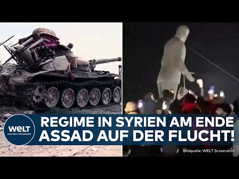 KRIEG IN SYRIEN: Assad am Ende! Machthaber auf der Flucht! Rebellen erobern Damaskus
