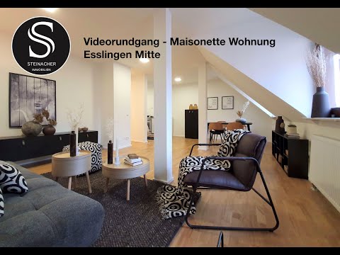 Videorundgang Maisonette Wohnung Kollwitzstraße Esslingen