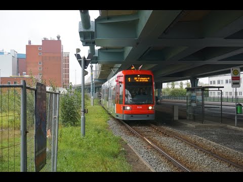 Mitfahrt im GT8N-1 Tw 3120 der BSAG über das eingleisige Betriebsgleis und durch den Betriebshof
