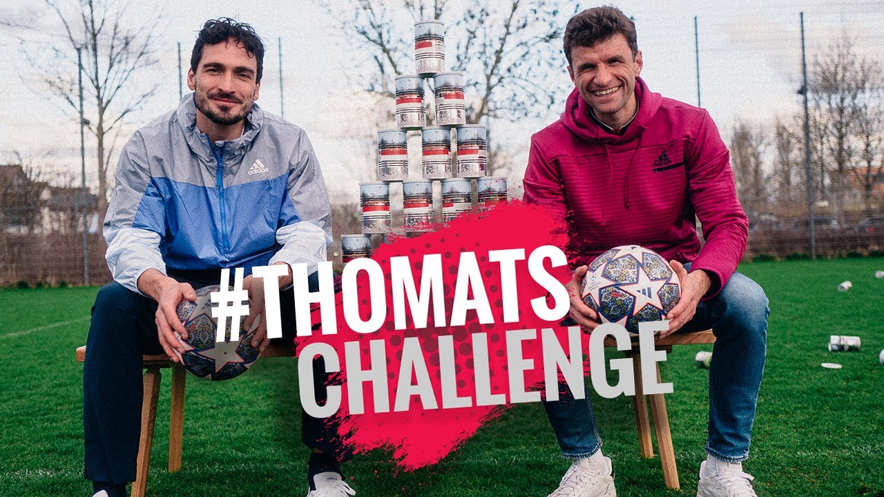 Müller und Hummels beim #ThoMats Dosenschießen » Thomas Müller