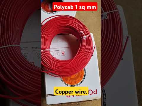 Polycab 1 sq mm wires. #electrical #viralvideos #wiring #lightroom #home #electric #homedesign #wire