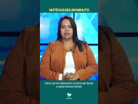 Pouso Redondo: Carro cai em ribanceira na BR-470 e deixa passageiro ferido