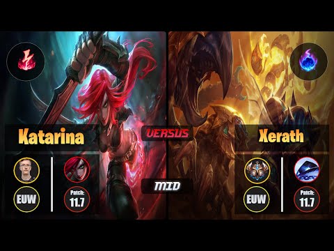 MagiFelix KATARINA (Mid) [Electrocute] VS XERATH - Challenger EUW Patch 11.7
