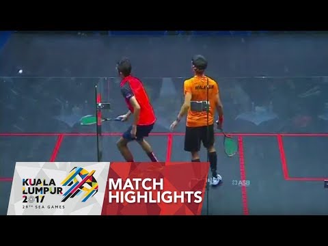 Squash Men's Single Semi - Final 2 Highlights Malaysia 🇲🇾 vs 🇵🇭 Philippines  | 29th SEA Games 2017