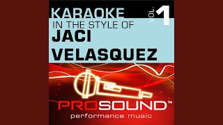 God Loves You (Karaoke Instrumental Track) (In the style of Jaci Velasquez)