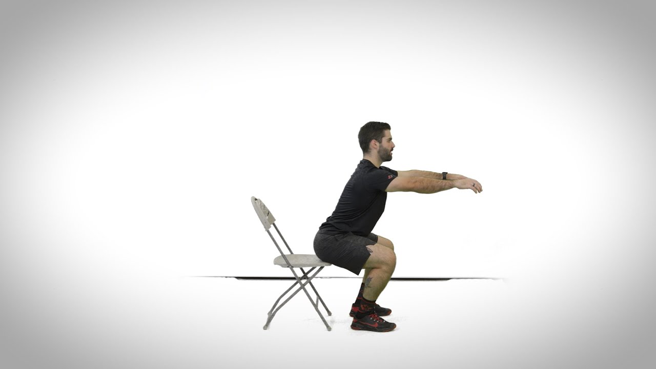 Chair Squat - YouTube