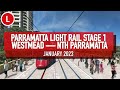 Parramatta Light Rail Stage 1 Westmead Nth Parramatta January 2023