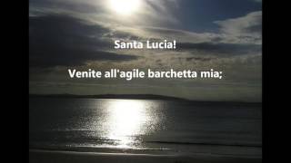 ITALIAN SONGS SANTA LUCIA ST. LUCY LUCIA DAY words lyrics  popular favorite  sing along songs