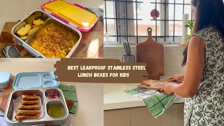 4 Healthy Lunch Box Recipe Ideas for School | Best Leakproof Stainless Steel Lunch Boxes ||