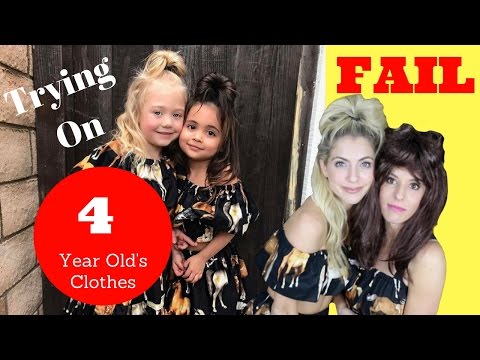 Trying on 4 Year Old's Clothing! ForeverandForava with Rebecca Zamolo Video