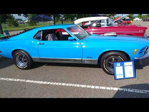 1970 GRABBER BLUE FORD MUSTANG MACH 1