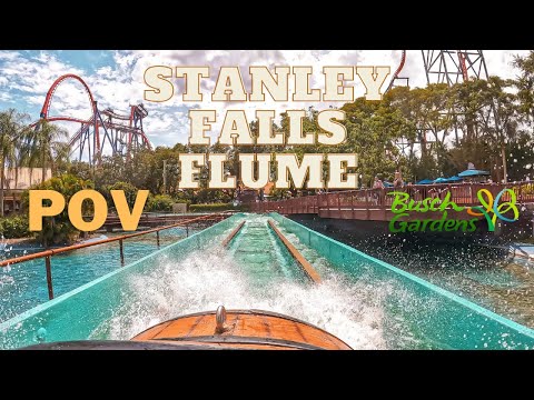 Stanley Falls Flume POV Busch Gardens Tampa
