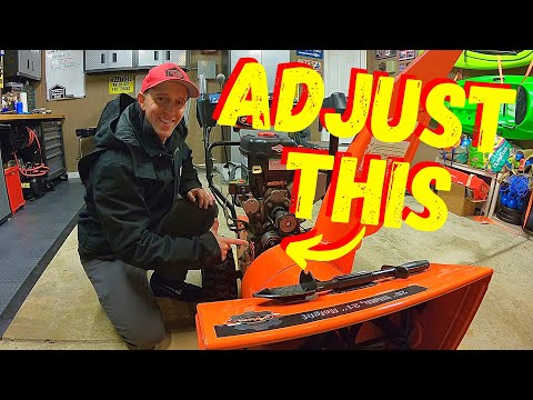 HOW TO ADJUST A SNOWBLOWER AUGER BELT TO THROW FARTHER
