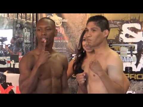Lyonell Kelly and Benito Salazar weigh-in - Fists of Fury 2