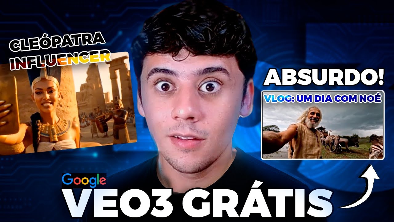 COMO USAR A VEO3 DE GRAÇA PASSO A PASSO! GOOGLE IA MAIS INSANA DO MOMENTO