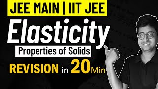 Elasticity | Properties of Solids | Complete REVISION for JEE Physics | Mohit Sir (IIT KGP)