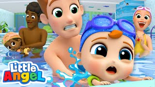 Swimming for the First Time Kids Songs and Nursery Rhymes Little Angel Mp4 3GP & Mp3