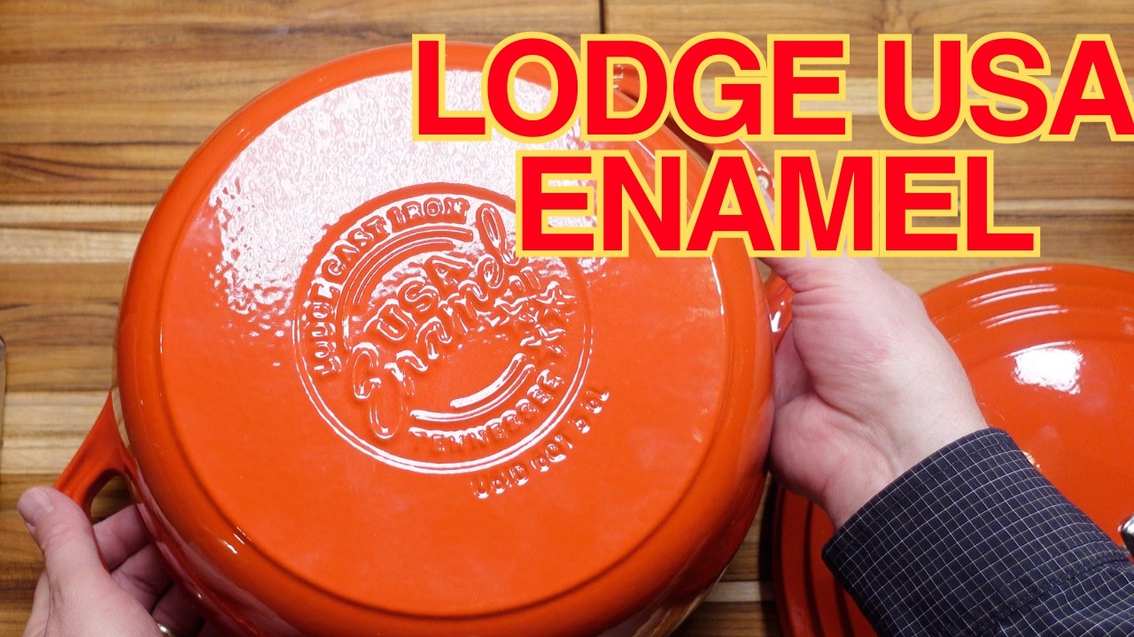 NEW: Lodge USA Enamel Review with cooking & Staub/Le Creuset comparison!