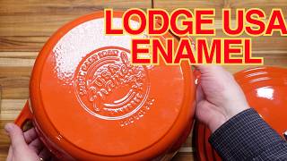 NEW: Lodge USA Enamel Review with cooking & Staub/Le Creuset