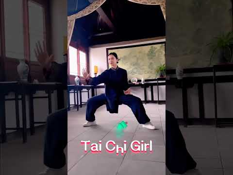 Tai Chi girl, Chinese martial arts culture is so beautiful. #kungfu #taichi