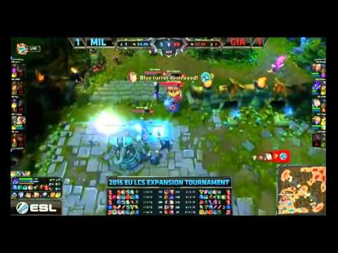 league of legends Expansion Tournament 2015 EU LCS millenium vs giants game 3 the deciding fight