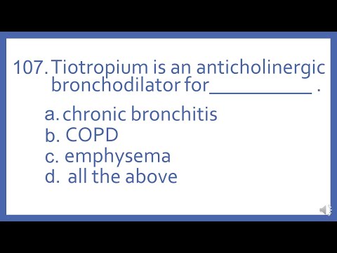Top 200 Drugs Practice Test Question - Tiotropium is an anticholinergic bronchodilator for (PTCB)