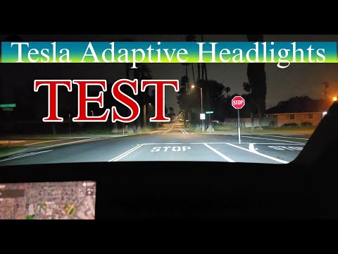 Tesla Adaptive Headlights Test : Software UPDATE 2024.20.1 | The Plug-in Duo