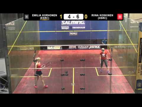 Salming Squash Open Emilia Korhonen ESRC - Riina Koskinen HSRC