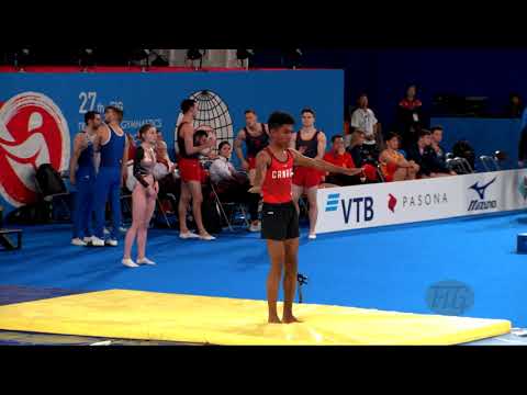 FERNANDES Antonio (CAN) M - 2019 Trampoline Worlds, Tokyo (JPN) - Qualification Tumbling R2