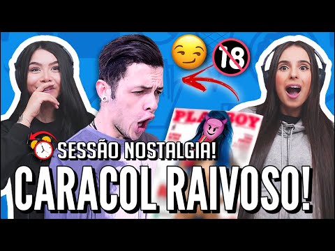 JOVENS REAGEM A CARACOL RAIVOSO - O DIA QUE LEVEI UMA REVISTA +18 PRA ESCOLA (SESSÃO NOSTALGIA)