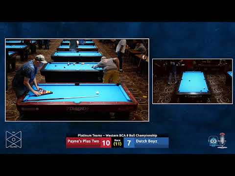 Dutch Boys v Payne's Plus Two Platinum Teams hotseat - 2023 Western BCA 8 Ball Championship