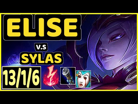 BROXAH (ELISE) vs SYLAS - 13/1/6 KDA JUNGLE CHALLENGER GAMEPLAY - EUW