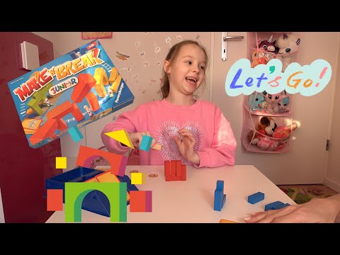 Wir spielen MAKE`N`BREAK JUNIOR an die Steine - fertig - los!