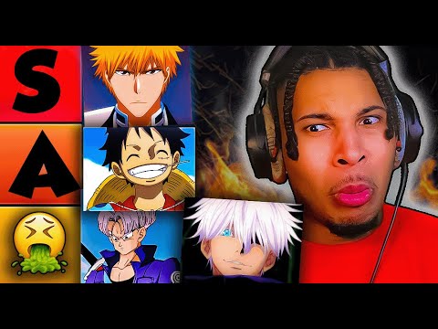 Four GROWN MEN make an anime DRIP Tierlist