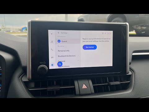 2025 Toyota Rav4 8 Inch Audio Multimedia Complete Button Tutorial