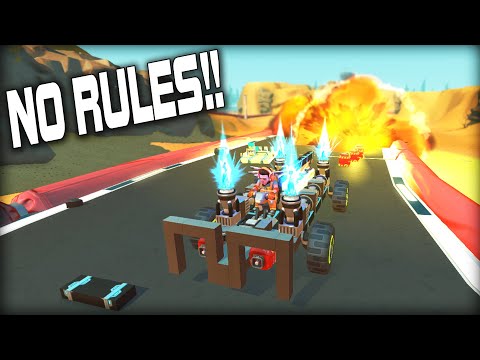 Racing with NO RULES is a Really Stupid Idea. (Scrap Mechanic Multiplayer Monday)