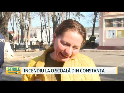 Incendiu la o școală din Constanța