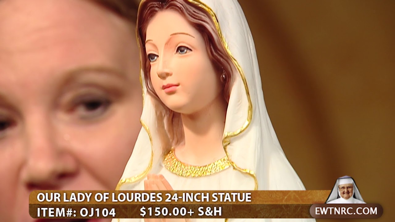RC Our Lady Of Lourdes 24-Inch Statue