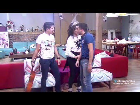 ردة فعل رافاييل جبور بعد اهداء اهاب امير لـ حنان الخضر الاغاني الرومنسية - ستار اكاديمي 11