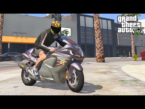 MOTOR TERKENCANG DUNIA SUZUKI GSX 1300 HAYABUSA RAJANYA MOGE BOS - GTA 5 MOD INDONESIA