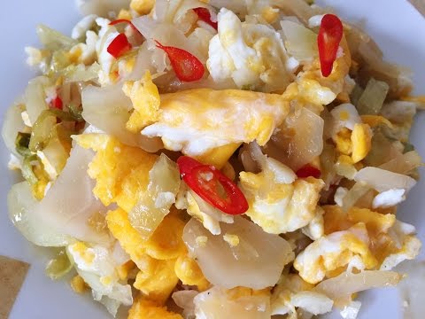 Egg Recipes : Pickled Cabbage Stir-fry with Egg Recipe