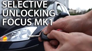 How to activate selective unlocking in Ford Focus MK1 (safety feature enabling procedure)