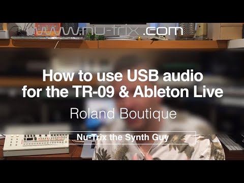 How to use TR-09 USB audio with Ableton live