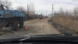 preview picture of video 'Новые технологии строительства дорог уже в рп Любинский!!!!'