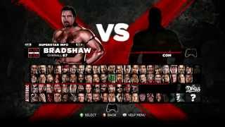 WWE 13 ROSTER+UNLOCKABLE/DLC CHARACTERS No mike tyson