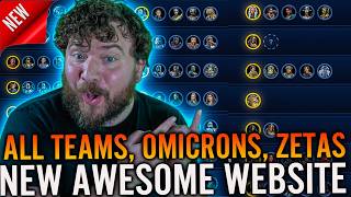 HUGE Update! Best Teams, Omicrons, Zetas Ranked + Mods for EVERYTHING in SWGoH - New Website!