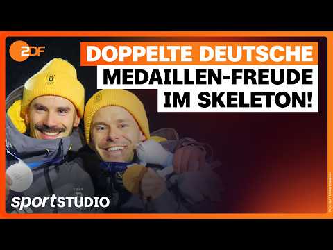 Silber und Bronze für Jungk und Grotheer im Skeleton | Olympia Mailand Cortina 2026 | sportstudio